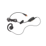 Garniture de conversation avec PTT et micro sur cordon compatible avec CLPe, écouteur avec clip, longueur de câble env. 90 cm