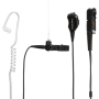 Ohrhörer mit transparentem Schallschlauch und Inline-PTT (extra loud), 3,5-mm-Buchse (schwarz) TIA4950(UL)