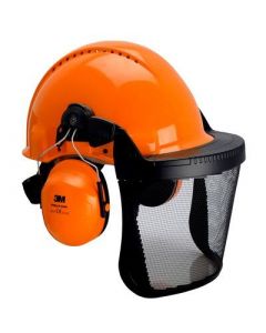 Casque forestier orange