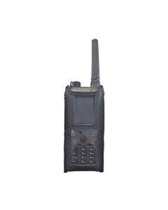 Funkholster Synthetik/Leder mit Rotationsclip / Zusatzöffnung unten / zu POLYCOM TPH900