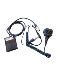 Monophone à main avec pédale PTT (connecteur 1 broche 3,5 mm) pour grutier