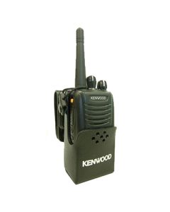 Leder-Tragetasche mit drehbarer Gürtelschlaufe